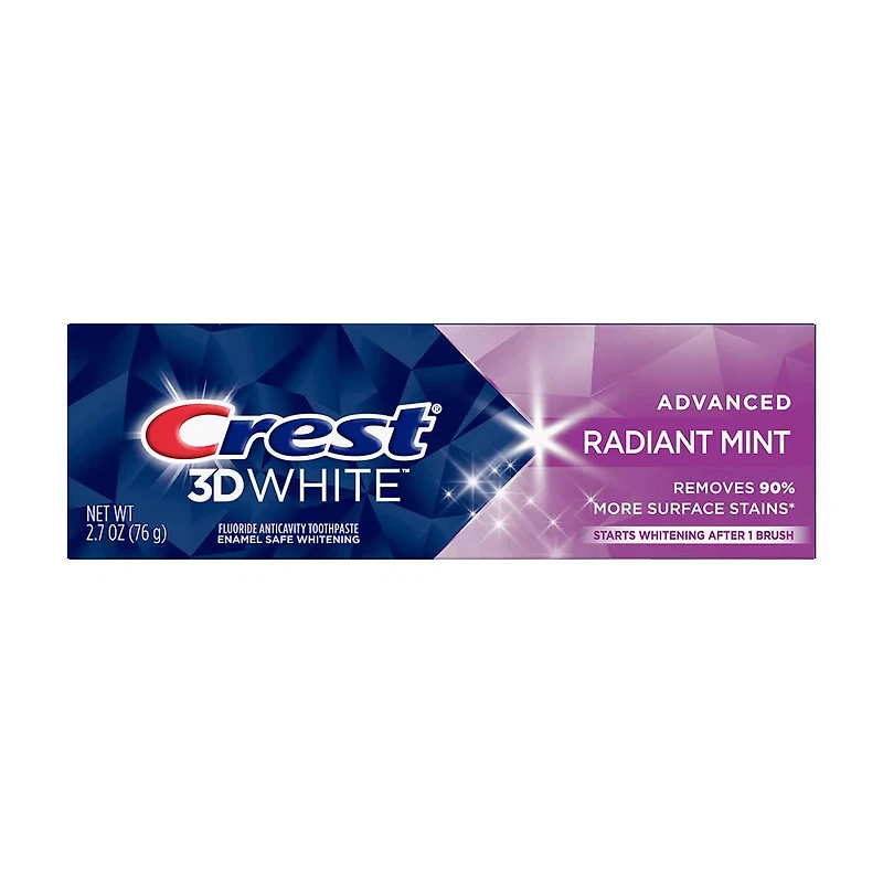 Crest 3D White Radiant Mint Toothpaste, 2.7 oz
