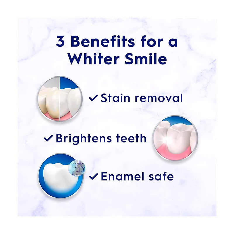 Crest 3D White Advanced Radiant Mint, Teeth Whitening Toothpaste, 2.7 oz