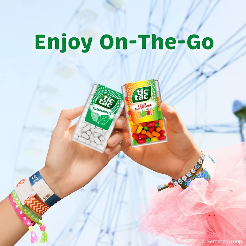 Tic Tac Freshmints, On-the-Go Breath Mints, Pocket-Sized Mints, 50 pieces, 0.84 oz Single Pack