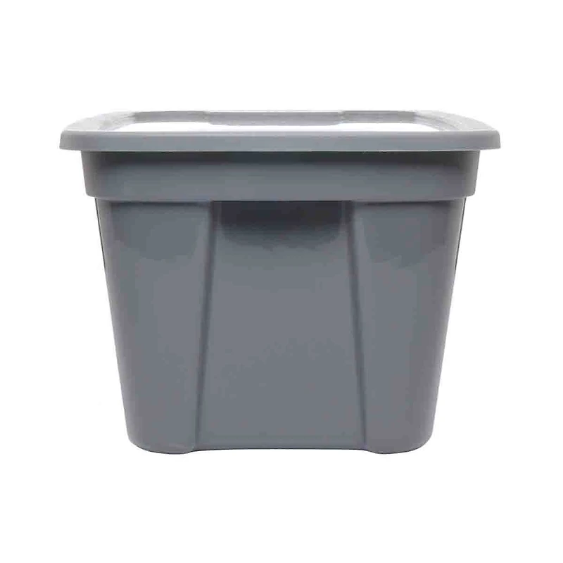 5 Gallon Cool Gray Storage Tote