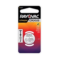 Rayovac Lithium Coin Cell Batteries  Size 2025 3V, 1 Pack
