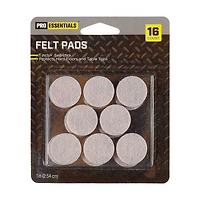 Pro Essentials Tan Furniture Felt Pads, 16 Count