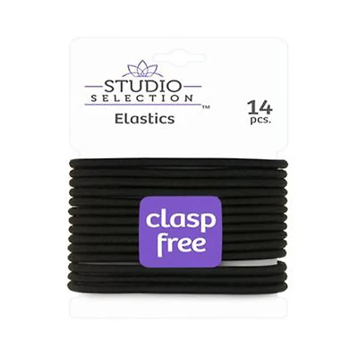 Studio Selection Elastics Hair Ties, Black