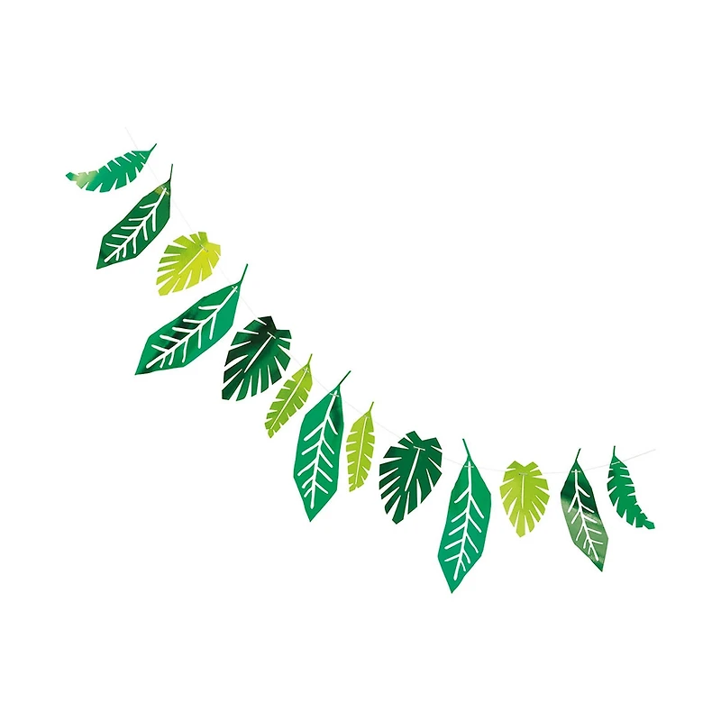 Foil Leaf Paper Garland, 7 Feet