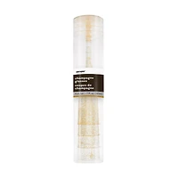 Gold Glitter Plastic Champagne Flutes, 7oz,  4 Count