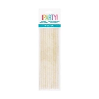 Gold Glitter Plastic Straws, 10 Count