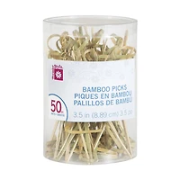 Bamboo Toothpicks, 50 Count