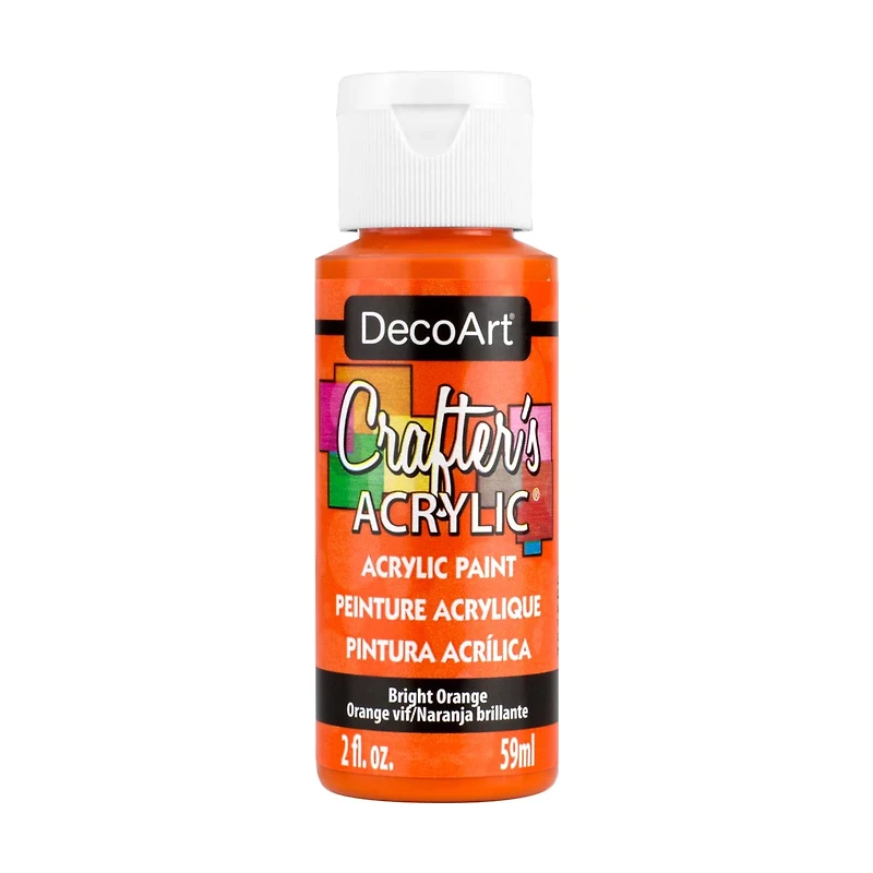 Crafter's Matte Acrylic Paint, 2 oz., Bright Orange