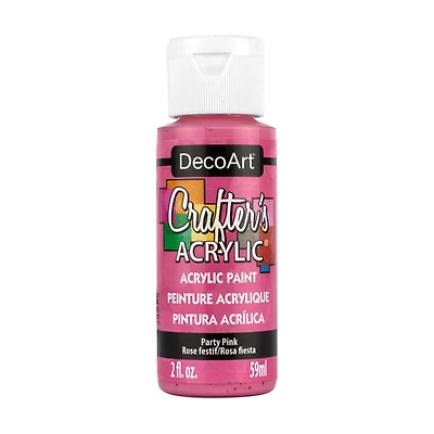 Crafter's Matte Acrylic Paint, 2 oz., Party Pink