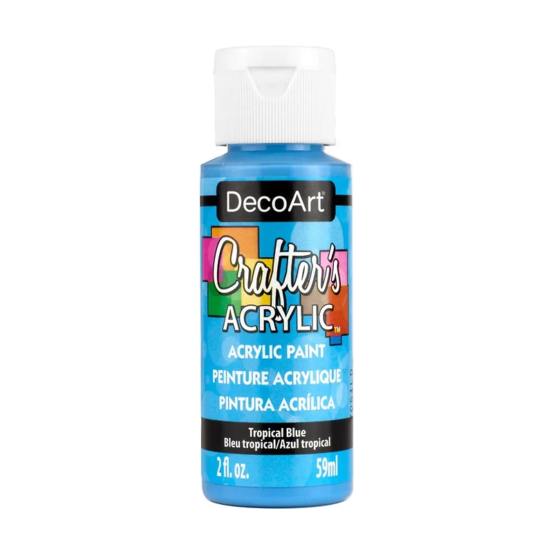 Crafter's Matte Acrylic Paint, 2 oz., Tropical Blue