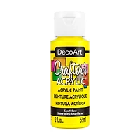 Crafter's Matte Acrylic Paint, 2 oz., Sun Yellow