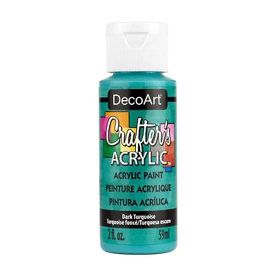Crafter's Matte Acrylic Paint, 2 oz., Dark Turquoise