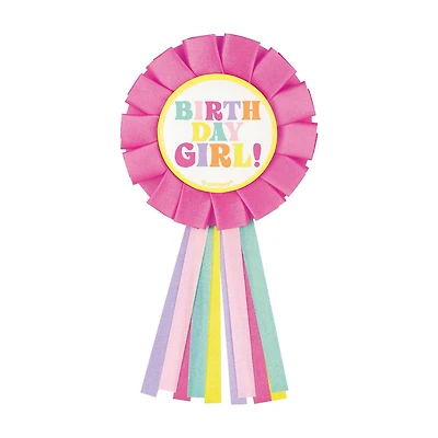 321 Party! Multicolor "Birthday Girl" Badge