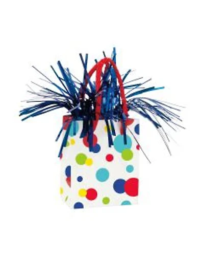 321 Party! Rainbow Spots Birthday Balloon Weight