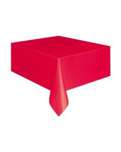 321 Party! Plastic Red Tablecloths, 108x54 in, 3 ct