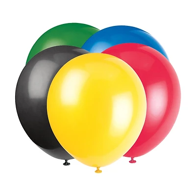 321 Party! Latex Balloons, 9 in, Assorted 20 ct