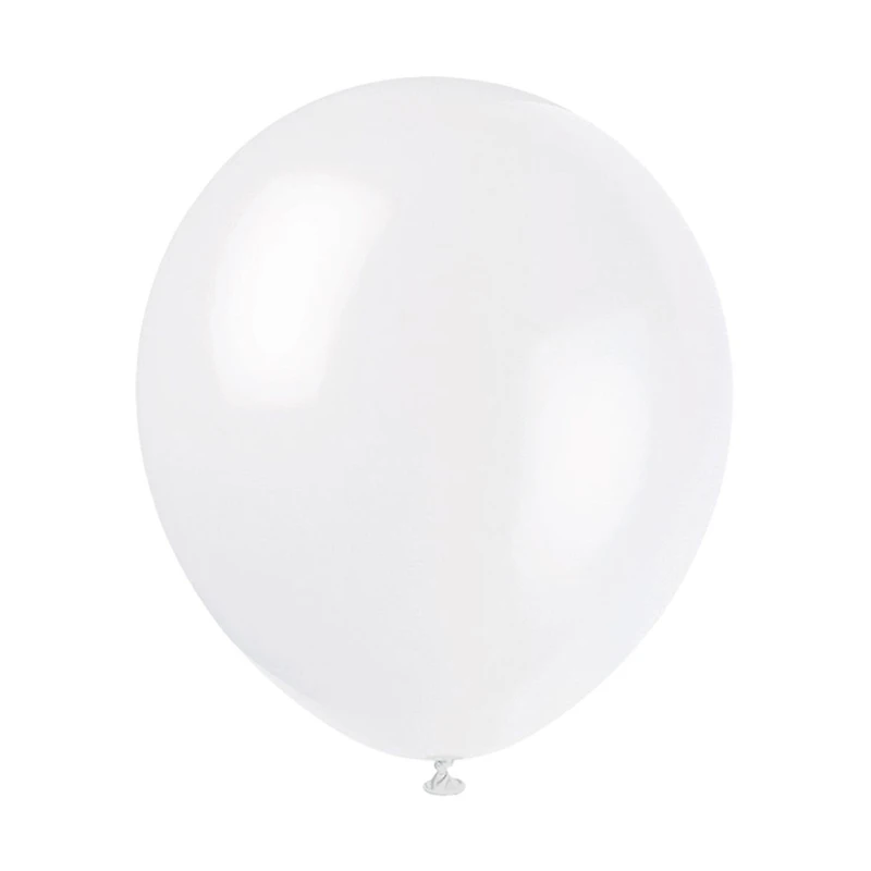 321 Party! Latex White Balloons, 9 in, 20 ct
