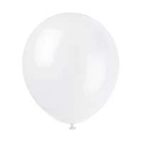 321 Party! Latex White Balloons, 9 in, 20 ct