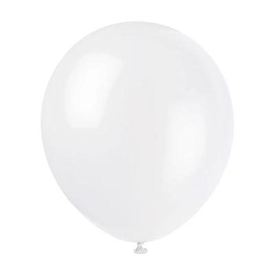 321 Party! 9 in Latex White Balloons, 20 ct