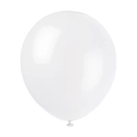 321 Party! 9 in Latex White Balloons, 20 ct