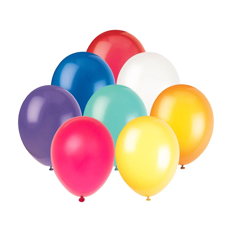 321 Party! Latex Balloons, 12 in, Assorted 72 ct
