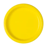 321 Party! Neon Yellow Party Plates, 9 in, 16 ct