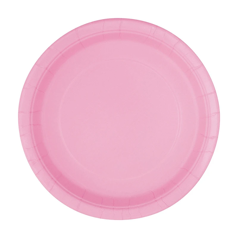 321 Party! Light Pink Party Plates, 7 in, 16 ct