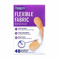 Coralite Flexible Fabric Bandage, 40 Count