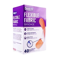 Coralite Flexible Fabric Bandage, 40 Count
