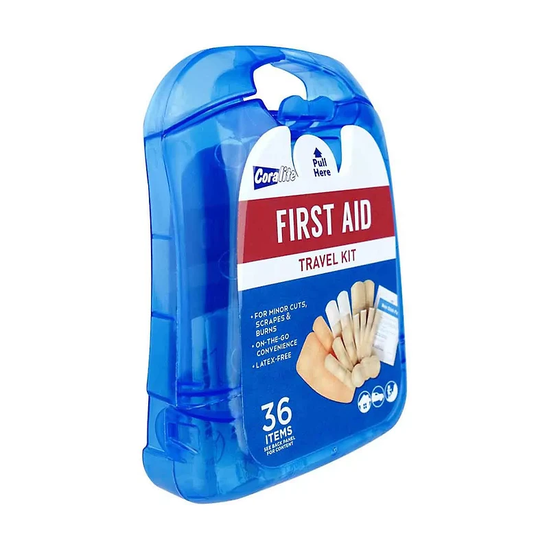 Coralite Travel First Aid Kit, 36 Pieces