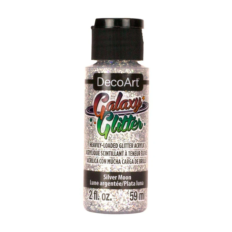 Galaxy Glitters Paint, 2 oz. Silver Moon
