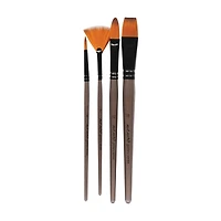 Mont Marte Gallery Series Brush Set Acrylic, 4 Pieces