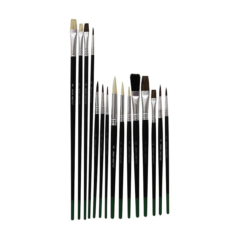 Mont Marte Studio Artist Brushes, 15 Pieces