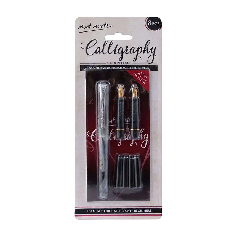 Mont Marte 2 Nib Calligraphy Set