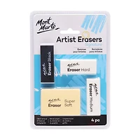Mont Marte Artists Eraser Pack, 4 Pieces