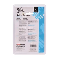 Mont Marte Artists Eraser Pack, 4 Pieces