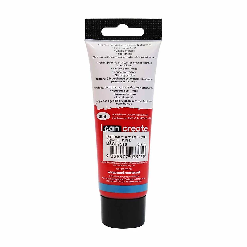 Mont Marte Studio Acrylic Paint, 75ml