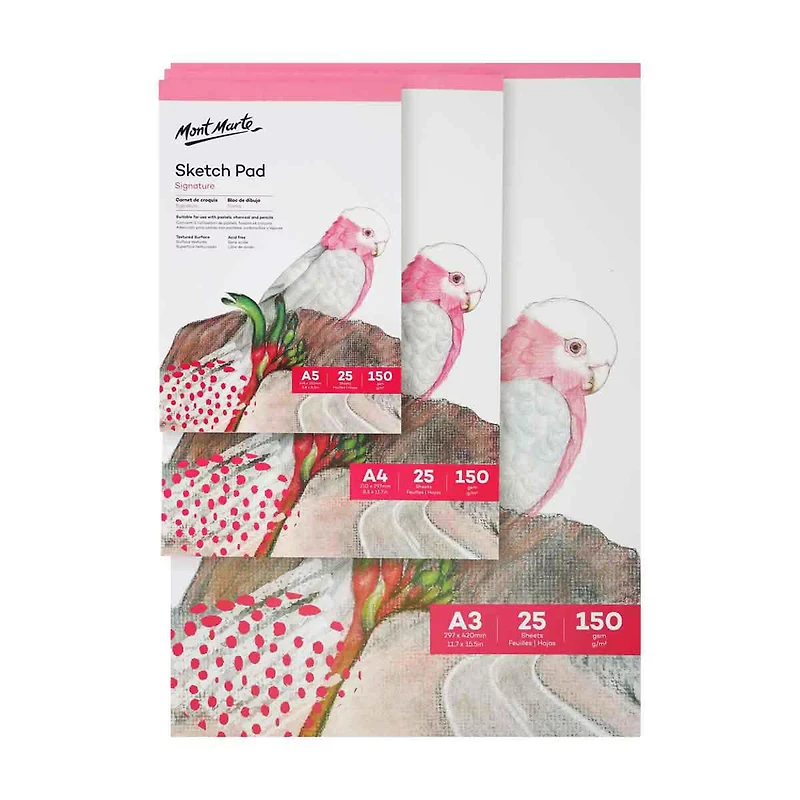 Mont Marte Sketch Pad 150gsm A4, 25 Sheets
