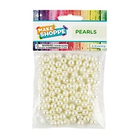 Make Shoppe Kids Craft White Plastic Pearls, 0.78oz