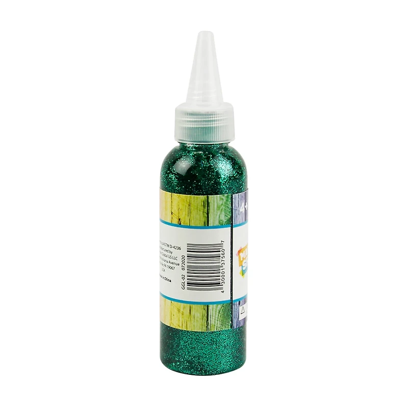 Make Shoppe Glitter Glue Bottle, Green, 3.38oz