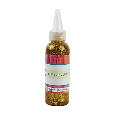 Make Shoppe Glitter Glue Bottle, Gold, 3.38oz