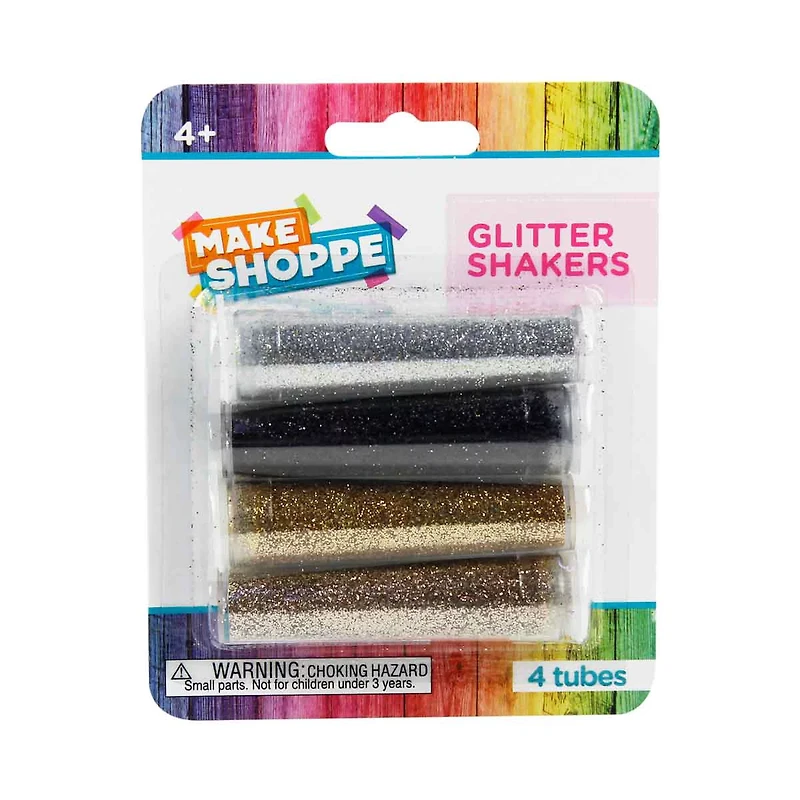 Make Shoppe Glitter Shakers, 4 Count, 0.25oz/each