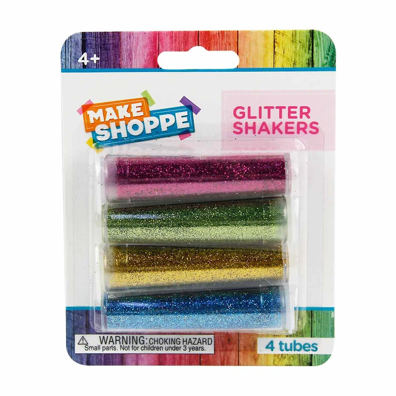 Make Shoppe Glitter Shakers, 4 Count, 0.25oz/each