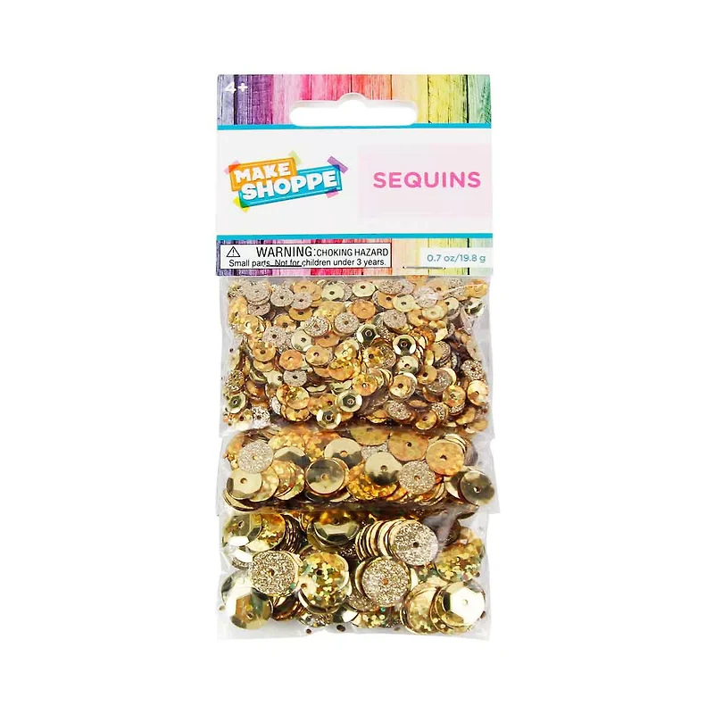 Make Shoppe Sequin, Gold, 0.7oz