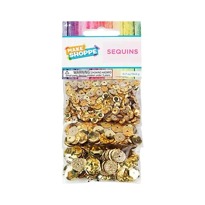 Make Shoppe Sequin, Gold, 0.7oz