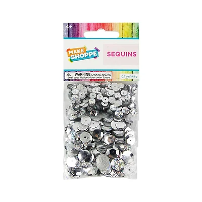 Make Shoppe Sequin, Silver, 0.7oz
