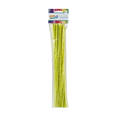 Make Shoppe Tinsel & Regular Chenille Stem, Yellow, 35 Count, 6Mm X 12Inch