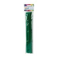 Make Shoppe Tinsel & Regular Chenille Stem, Green, 35 Count, 6Mm X 12Inch