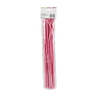 Make Shoppe Tinsel & Regular Chenille Stem, Pink, 35 Count, 6Mm X 12Inch