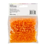 Make Shoppe Pony Beads, Orange, 1.8oz